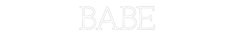 Anpassad neon: BABE