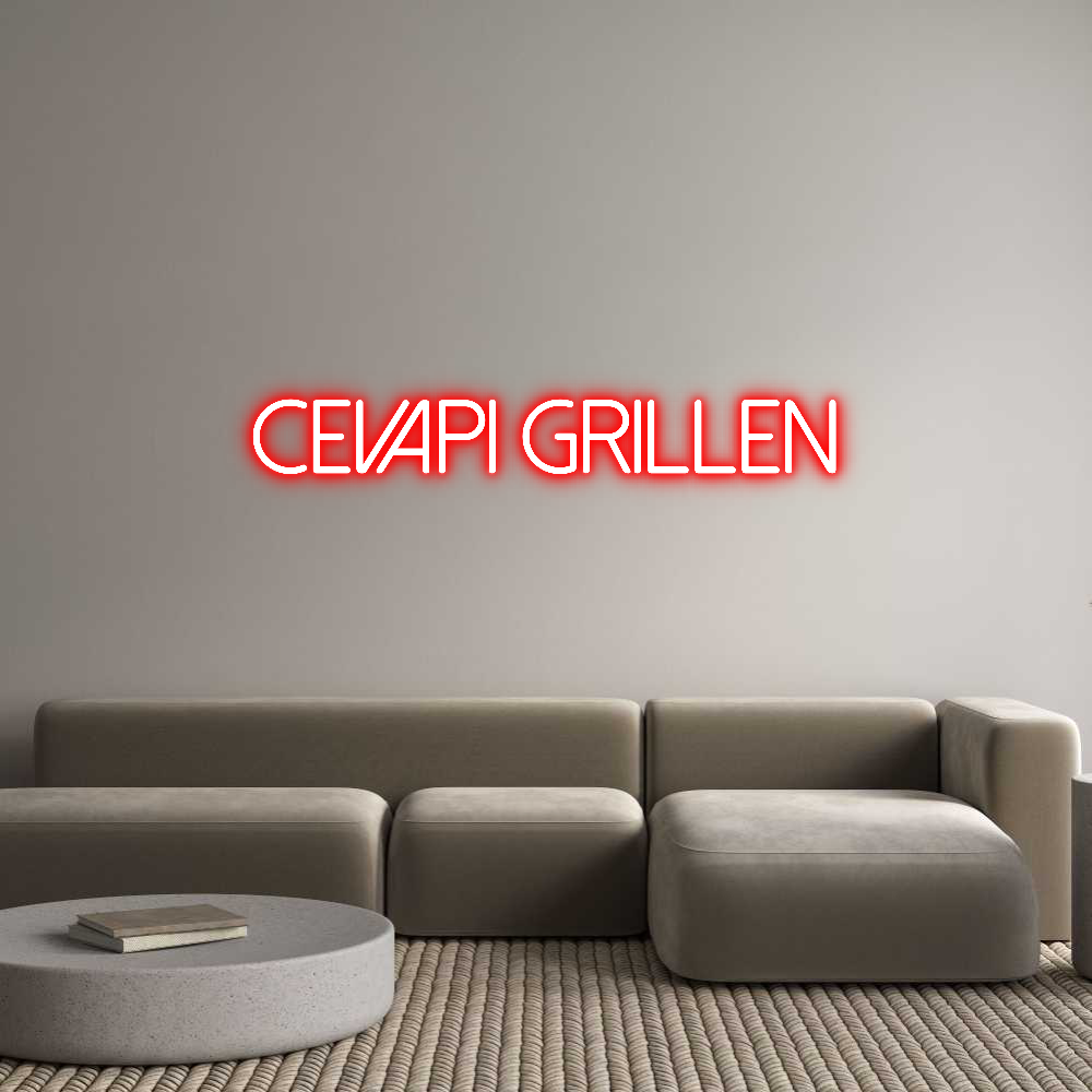 Anpassad neon: Cevapi Grill...