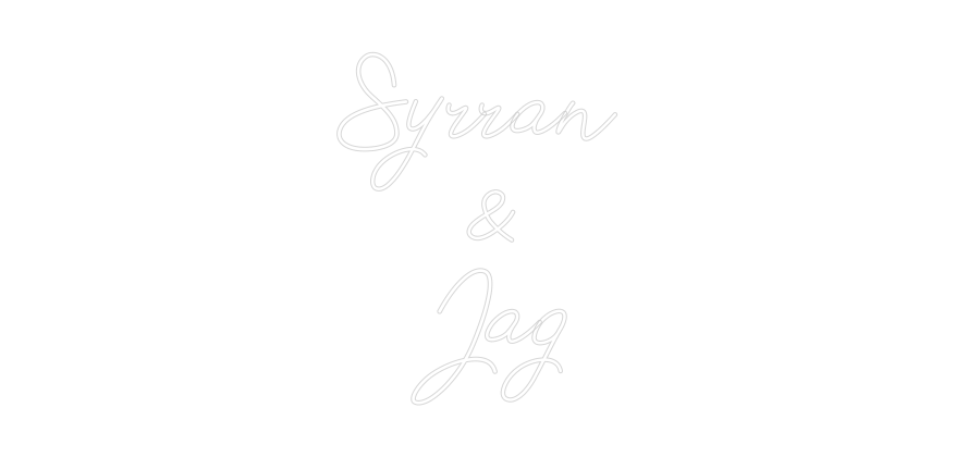 Anpassad neon: Syrran
&
Jag