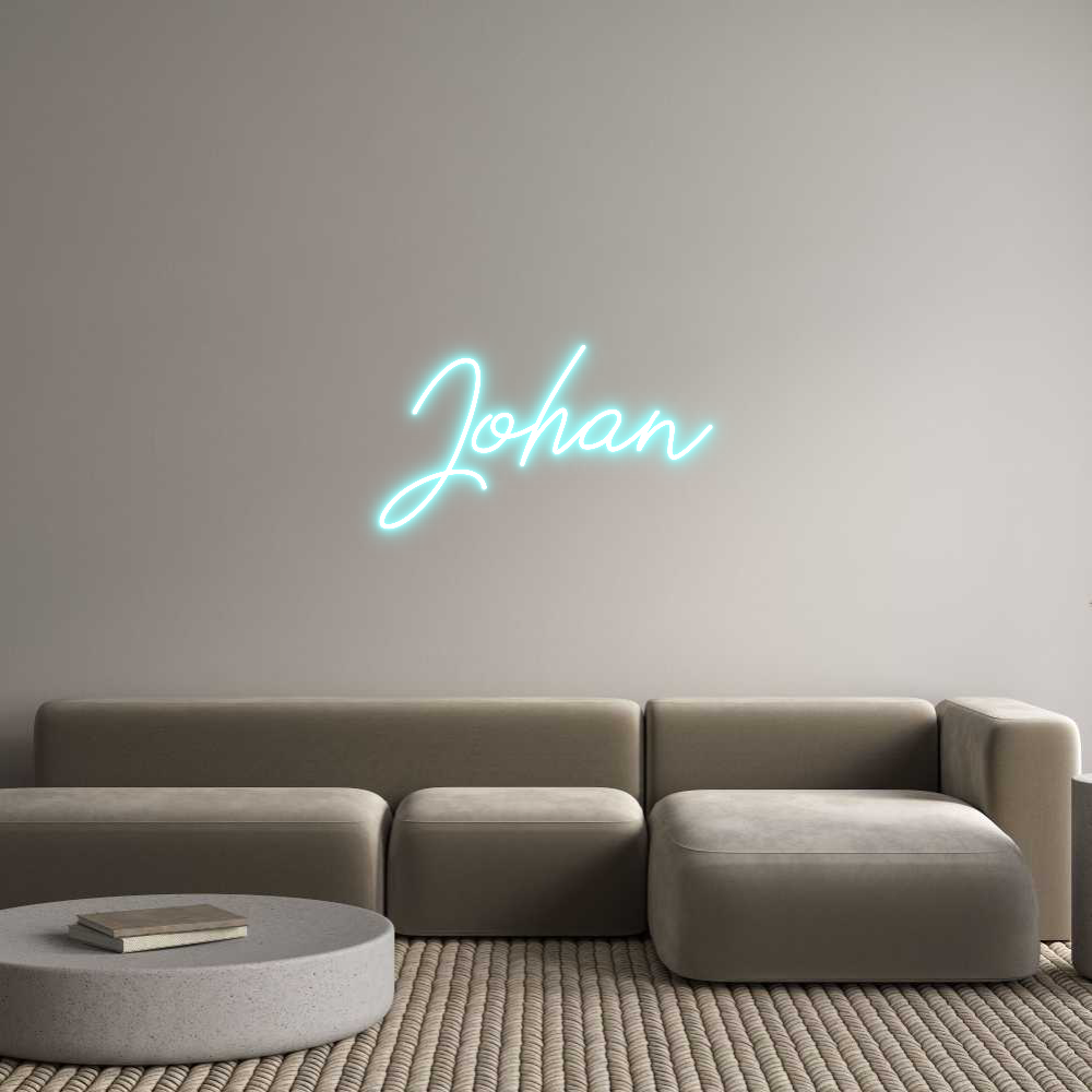Anpassad neon: Johan