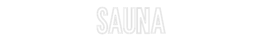 Anpassad neon: SAUNA