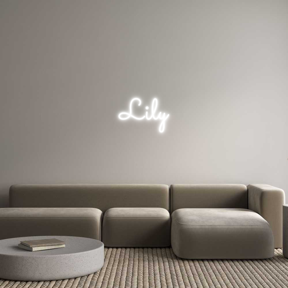 Anpassad neon: Lily