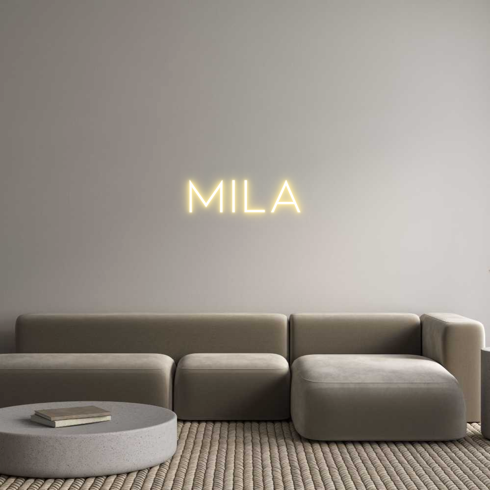 Anpassad neon: Mila