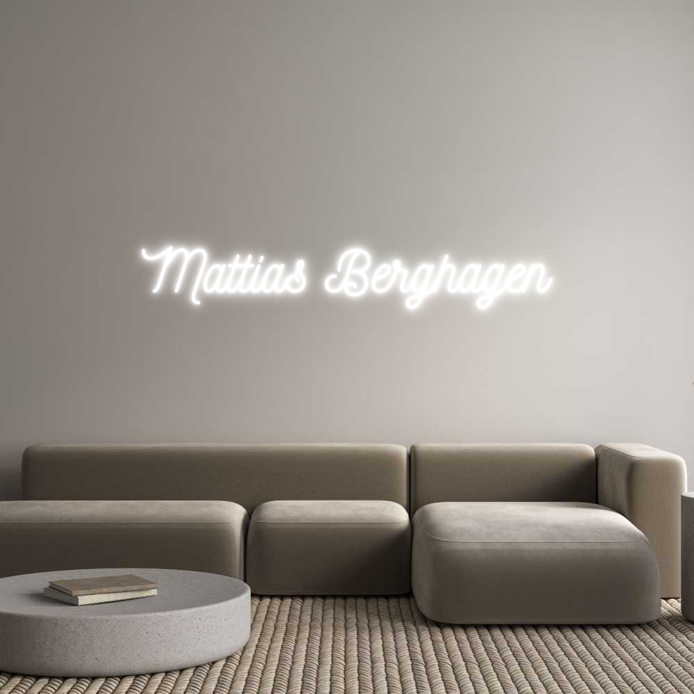 Anpassad neon: Mattias Bergh...