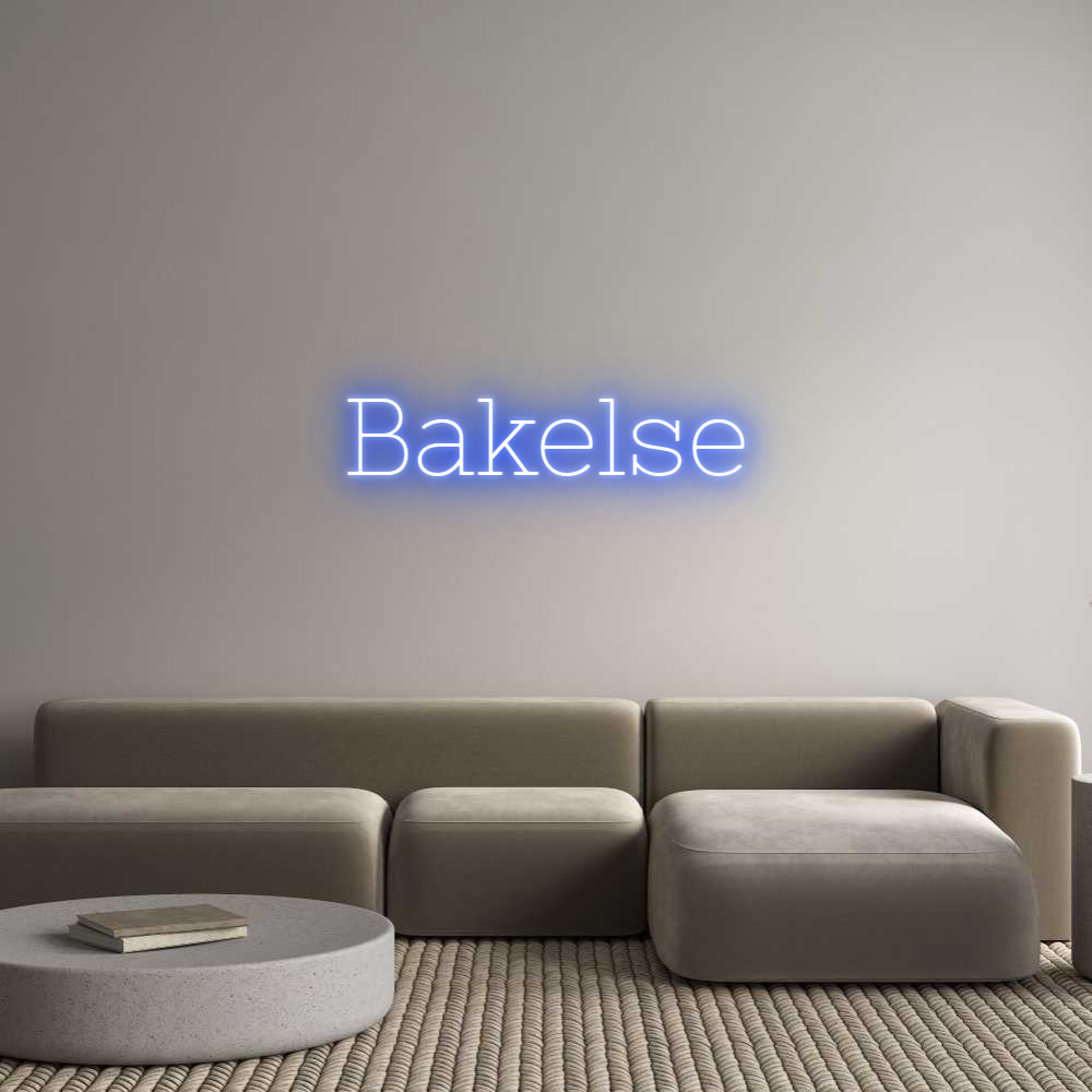 Anpassad neon: Bakelse