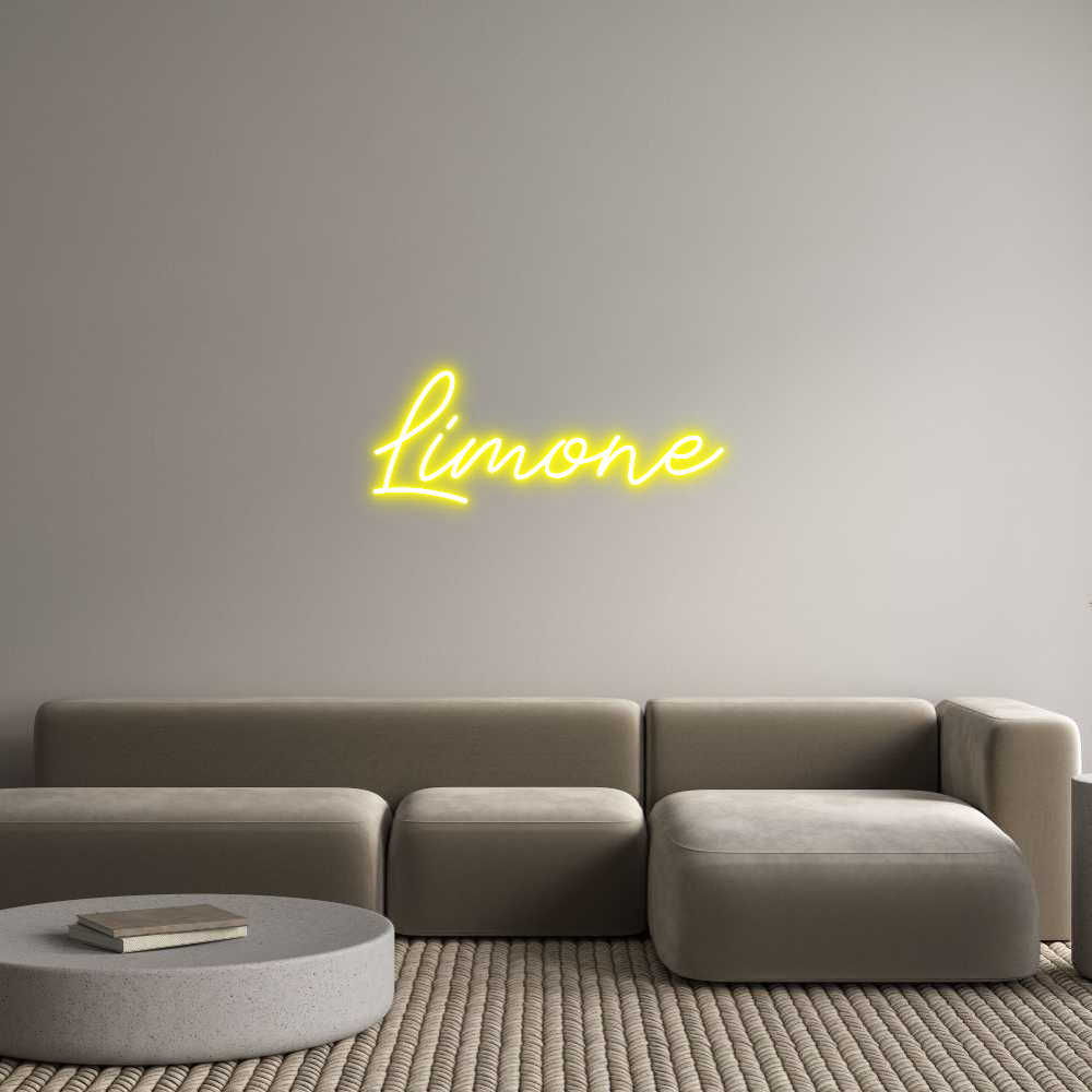 Anpassad neon: Limone