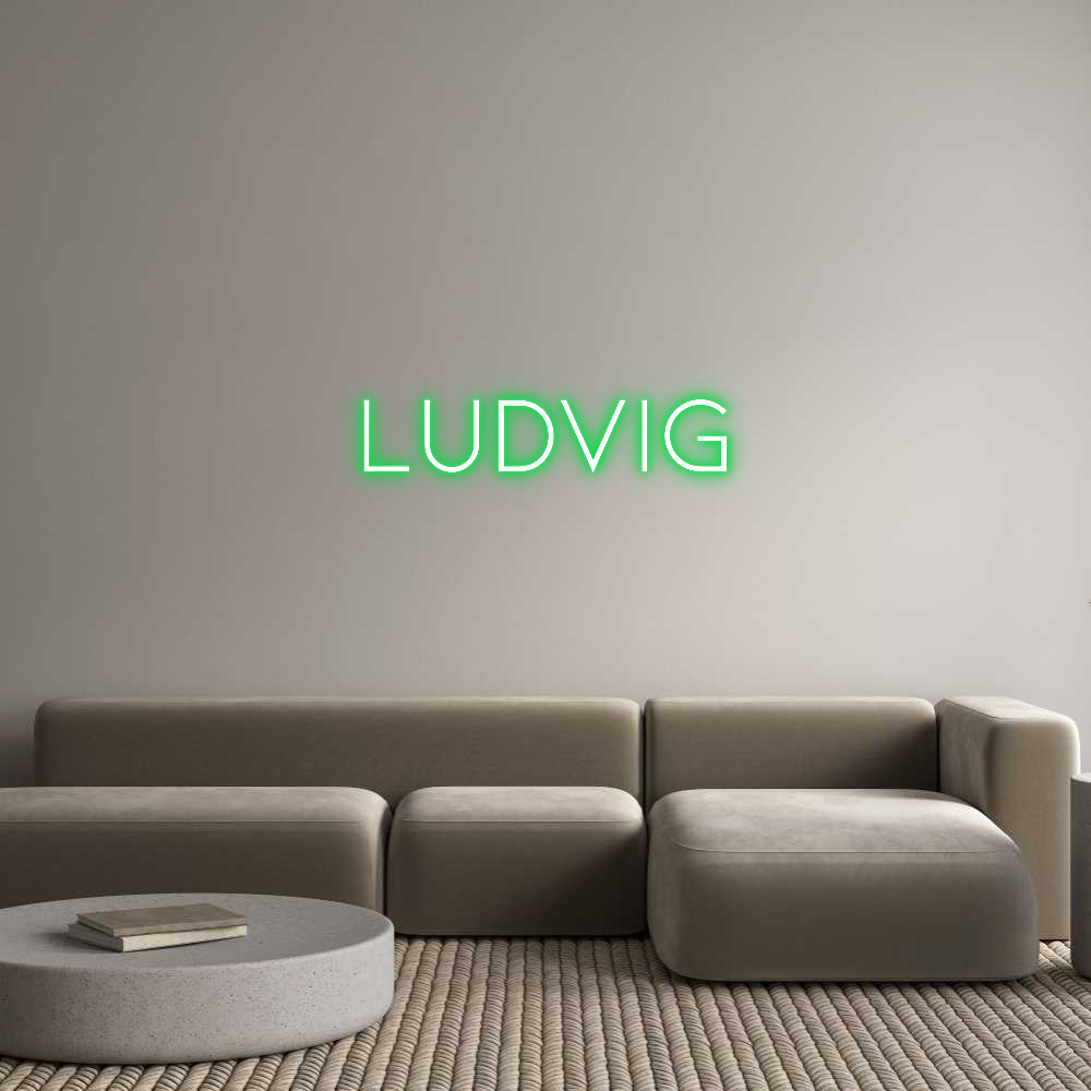 Anpassad neon: LUDVIG