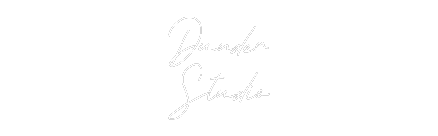 Anpassad neon: Dunder
Studio