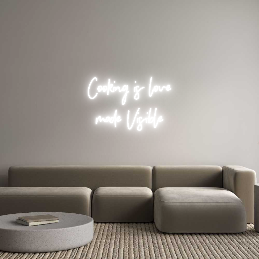 Anpassad neon: Cooking is lo...