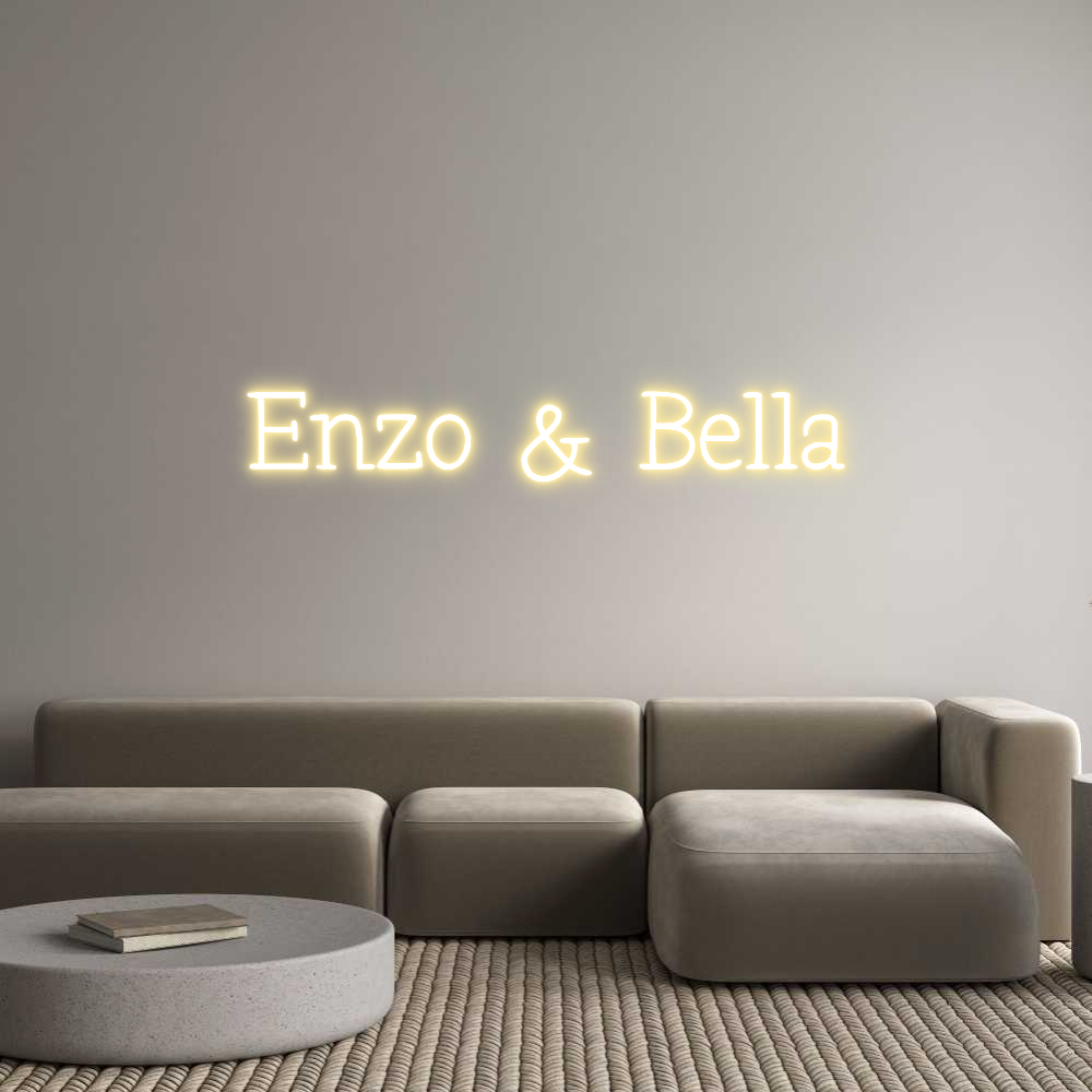 Anpassad neon: Enzo & Bella