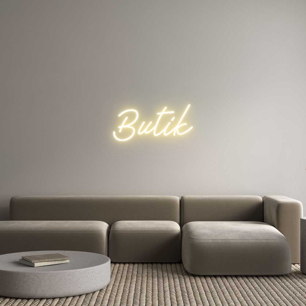 Anpassad neon: Butik