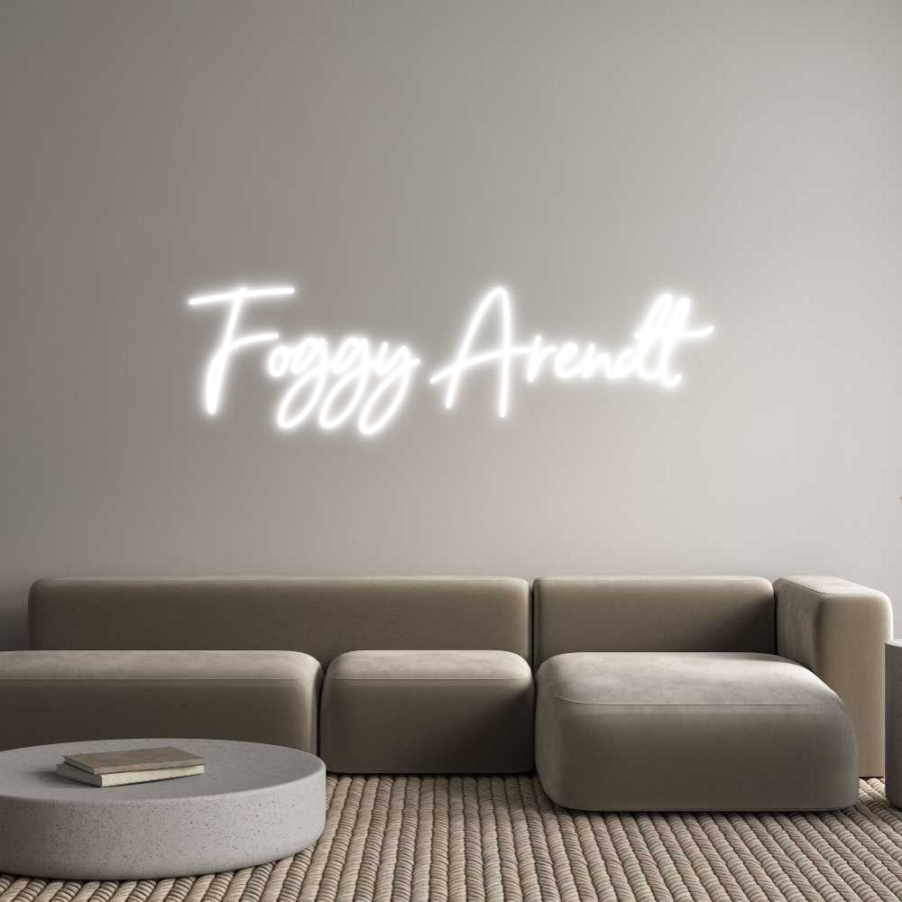 Anpassad neon: Foggy Arendt