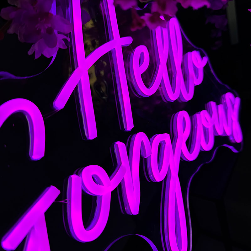 Neonskylt Hello Gorgeous