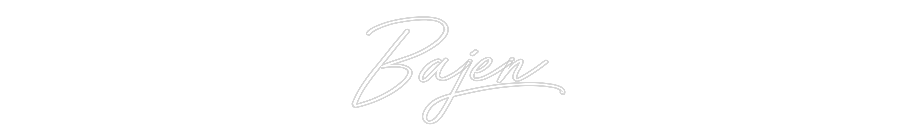 Anpassad neon: Bajen