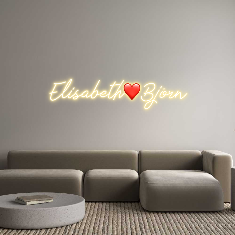 Anpassad neon: Elisabeth❤️Bj...