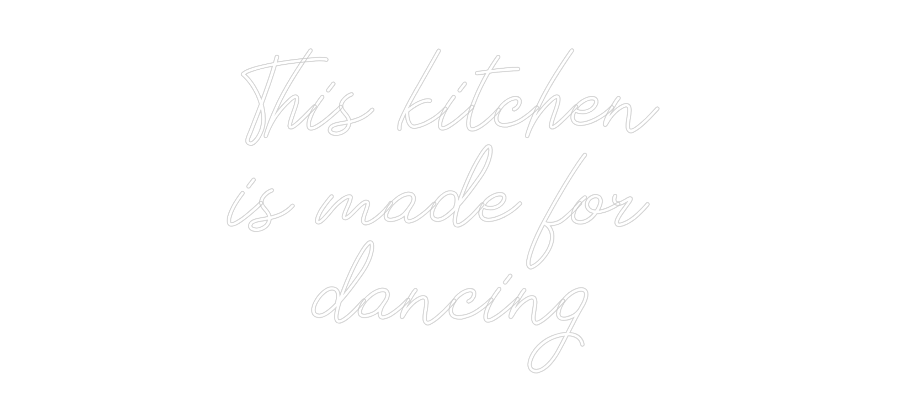 Anpassad neon: This kitchen
...