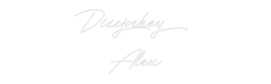 Anpassad neon: Discjockey
...