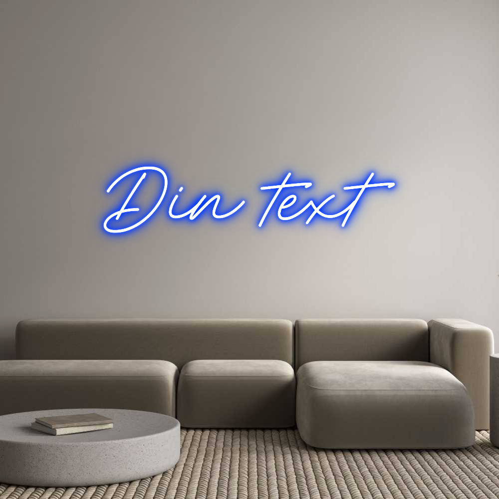 Anpassad neon: Din text
