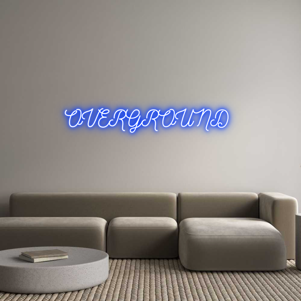 Anpassad neon: OVERGROUND