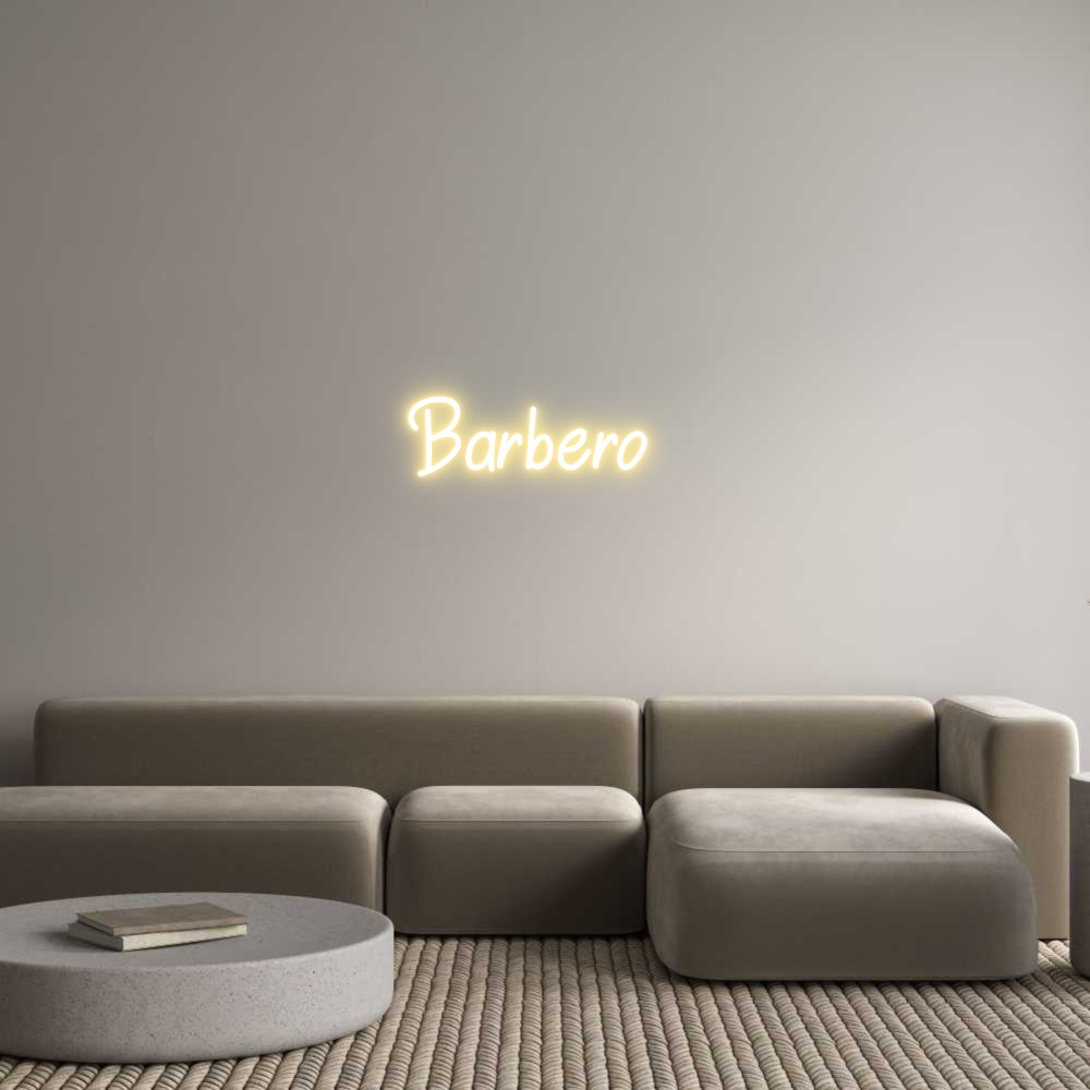 Anpassad neon: Barbero