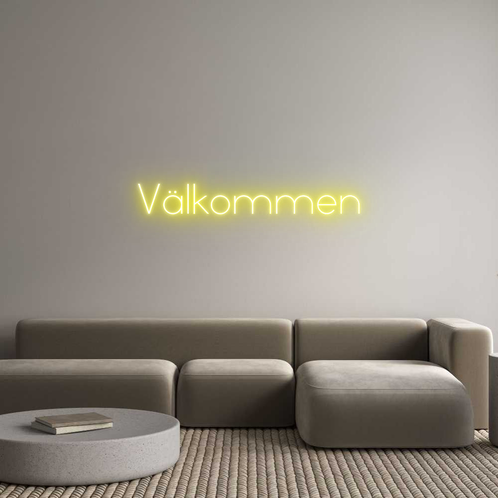 Anpassad neon: Välkommen
