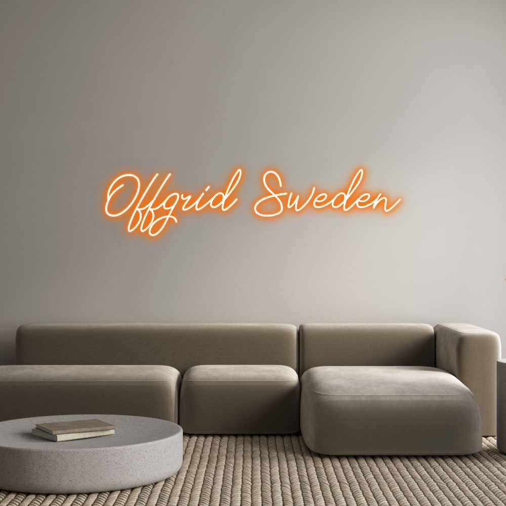 Anpassad neon: Offgrid Sweden