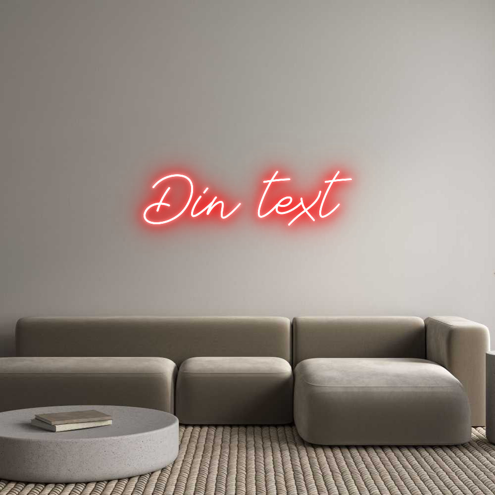 Anpassad neon: Din text