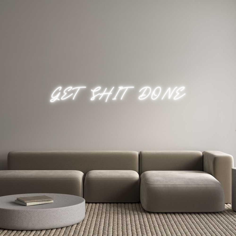 Anpassad neon: GET SHIT DONE