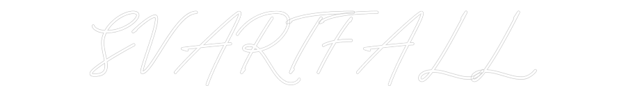 Anpassad neon: SVARTFALL