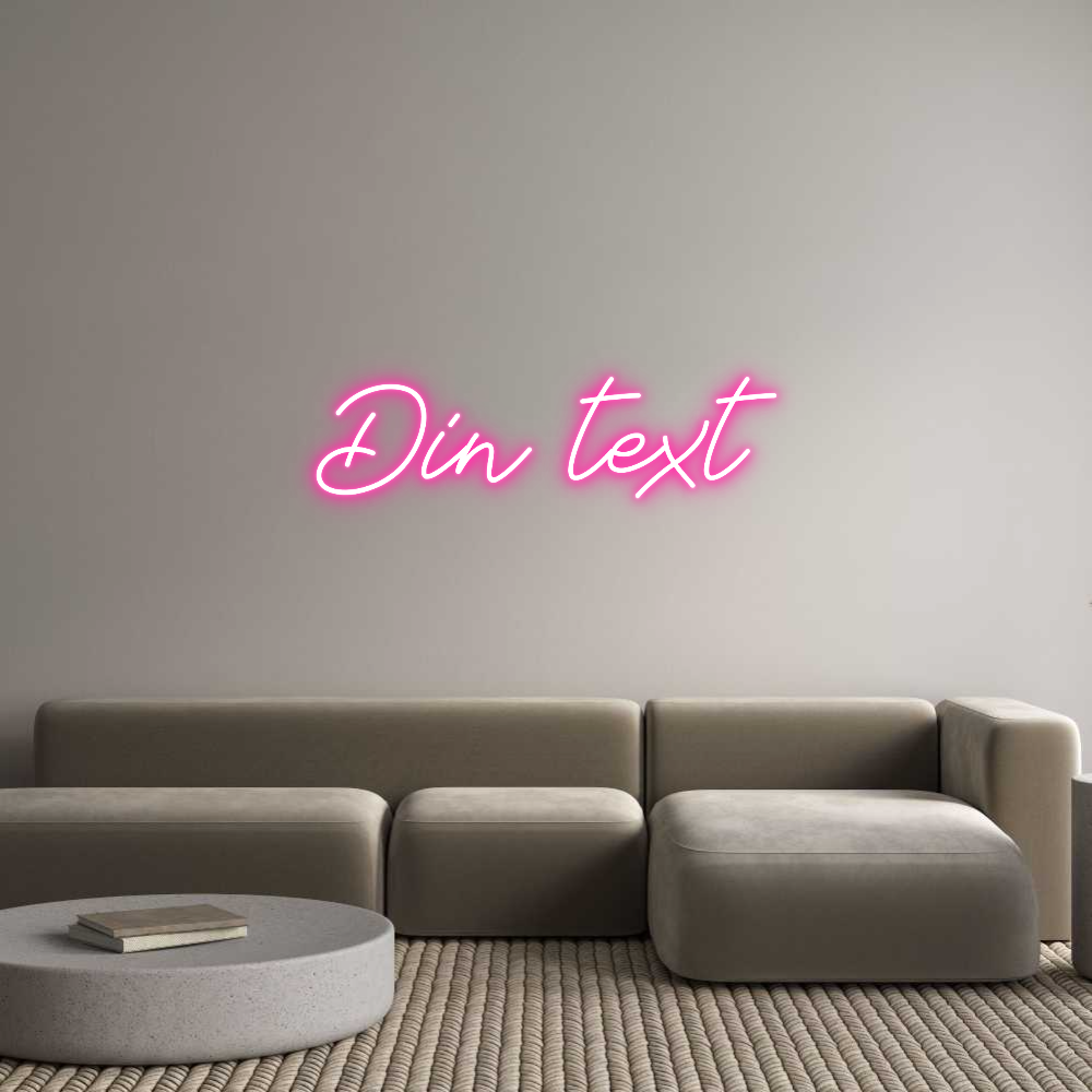 Anpassad neon: Din text