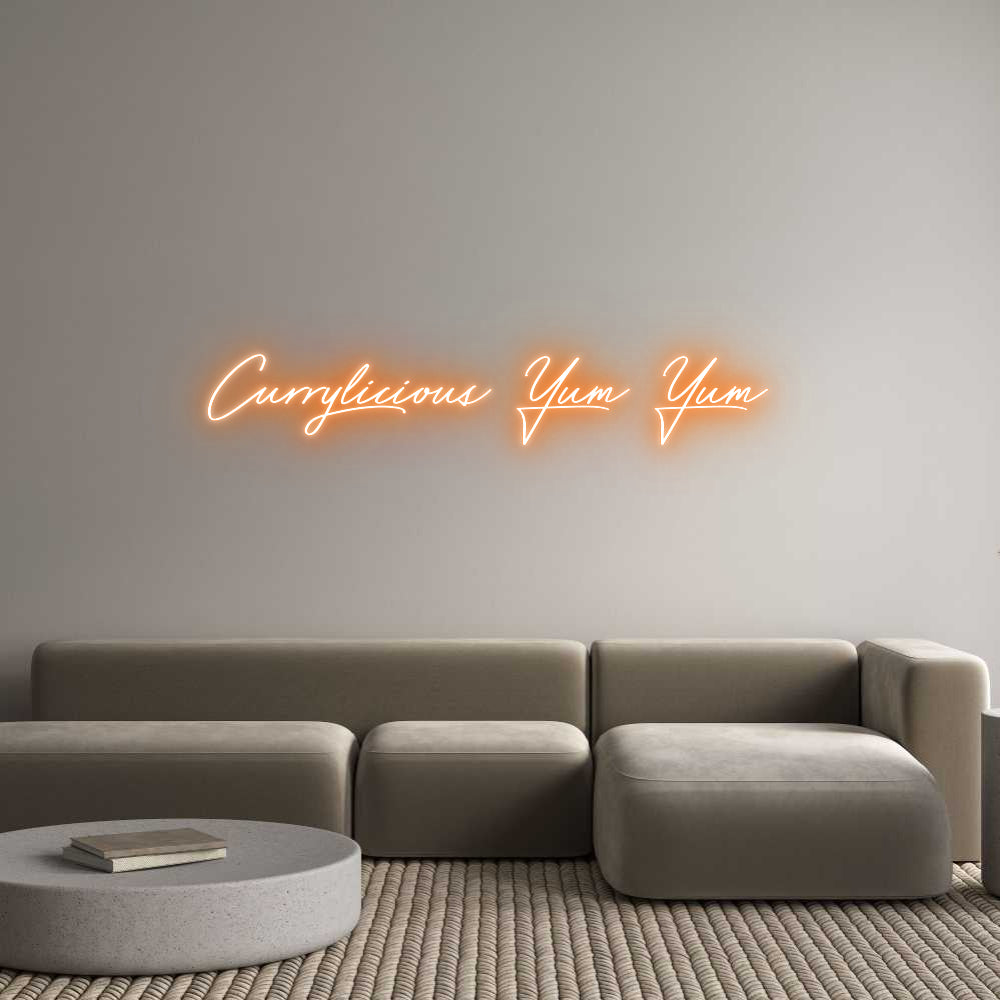 Anpassad neon: Currylicious ...