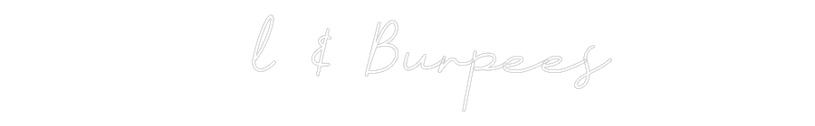 Anpassad neon: Öl & Burpees