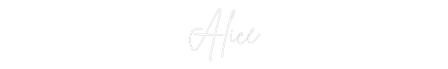 Anpassad neon: Alice