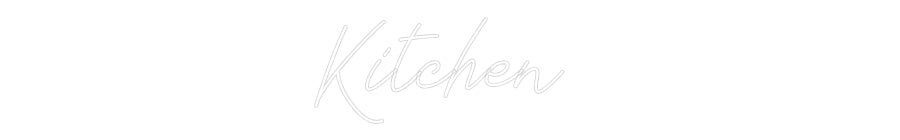 Anpassad neon: Kitchen