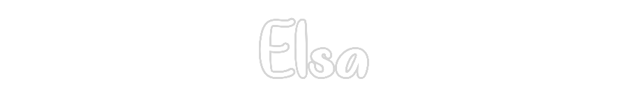 Anpassad neon: Elsa