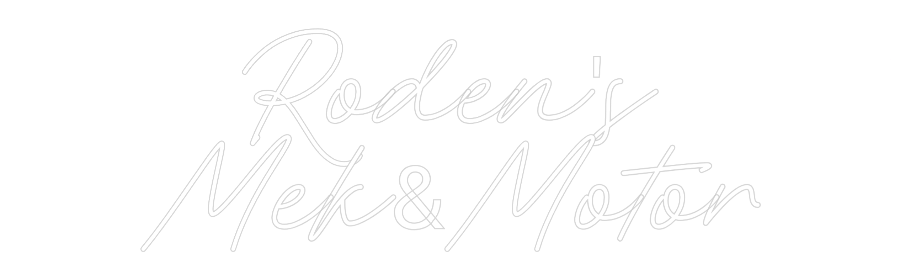 Anpassad neon: Roden's
Mek&...