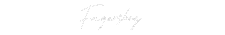 Anpassad neon: Fagerskog