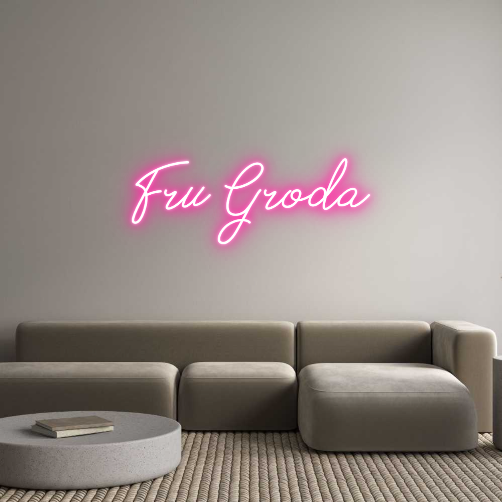 Anpassad neon: Fru Groda