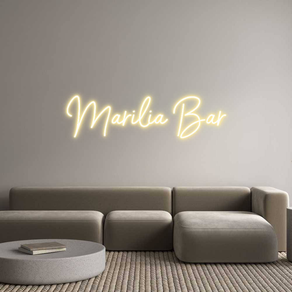 Anpassad neon: Marilia Bar