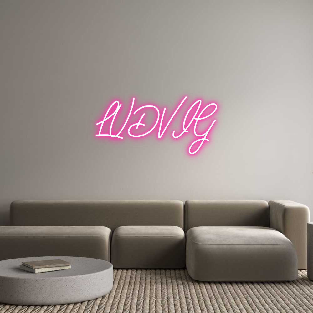 Anpassad neon: LUDVIG