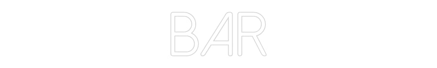 Anpassad neon: BAR