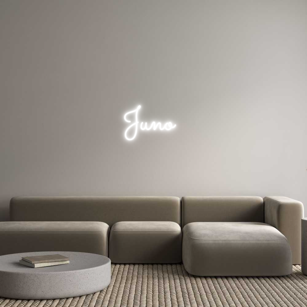 Anpassad neon: Juno