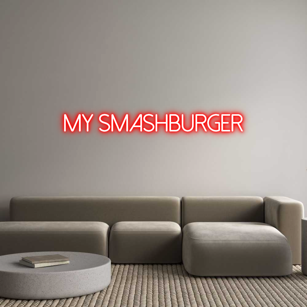 Anpassad neon: MY SMASHBURGER