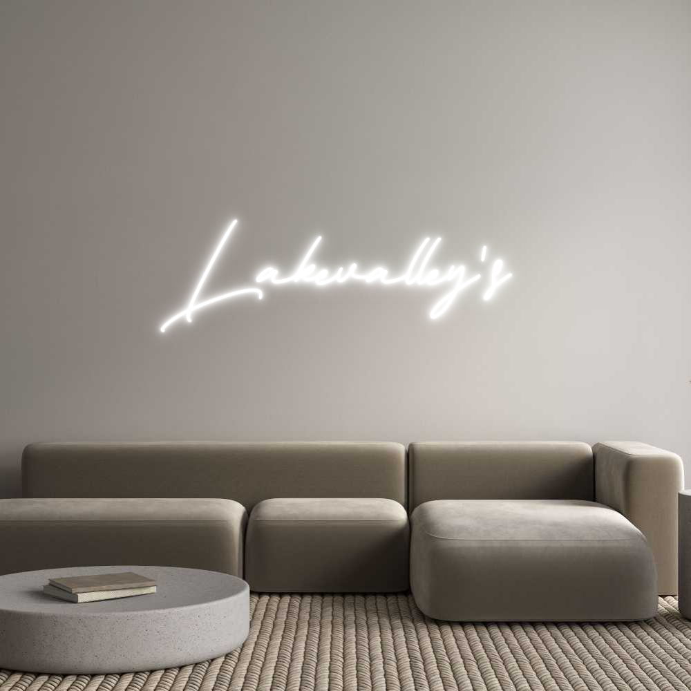Anpassad neon: Lakevalley's
