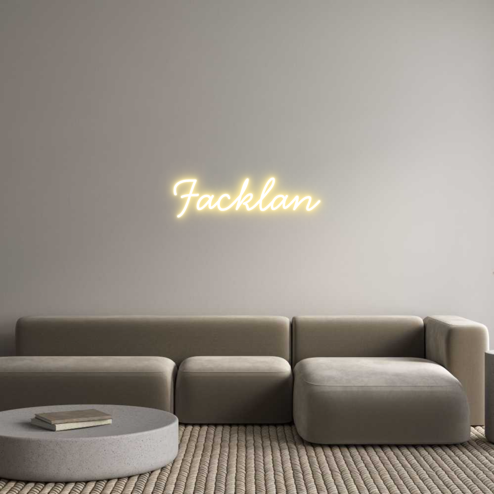 Anpassad neon: Facklan
