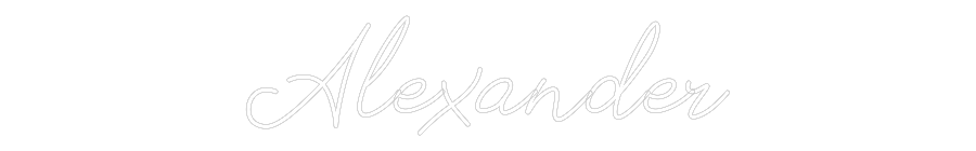 Anpassad neon: Alexander