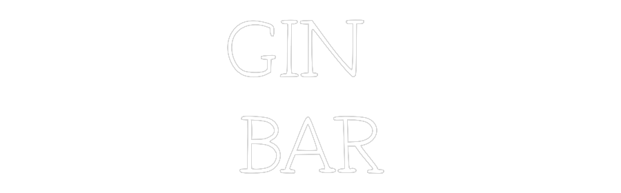 Anpassad neon: GIN
BAR