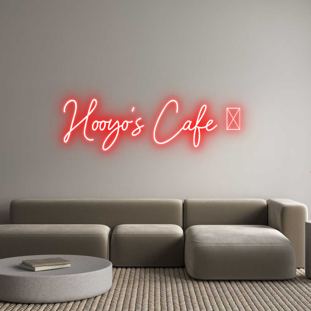 Anpassad neon: Hooyo’s Café ...