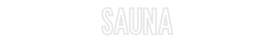 Anpassad neon: SAUNA