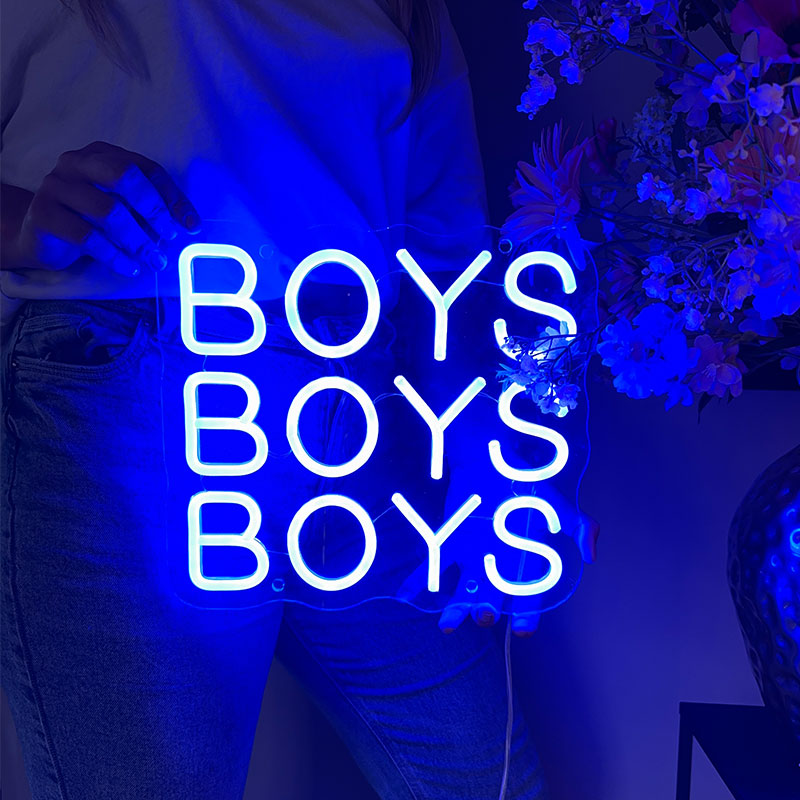 Neonskylt Boys Boys Boys